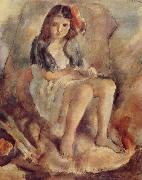 Jules Pascin The Girl want to be Cinderella Sweden oil painting artist